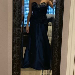 Royal blue prom dress